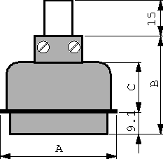 57-30500, Cable plug Centronic 50 Male Solder Cup / Solder Lug/Straight, Fujikura