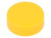 0862.8101, Клавиша; 10мм; круглая; желтый; Назначение:1241.16, Schurter