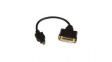 HDDDVIMF8IN Adapter, Micro HDMI Plug - DVI Socket