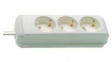 1158610015 Outlet Strip 3 Schuko Type F White CEE 7/4