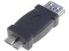 USB-AF/MICROBM3, Адаптер; USB 3.0; гнездо USB A, вилка micro USB B; позолота, Goobay