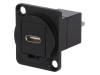 CP30211MB Адаптер; FT; металл; 19x24мм; Корп: стандарт XLR; черный