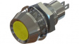 512-521-21 Индикат.лампа: LED; вогнутый; 12ВDC; Отв: O12,7мм; IP67; латунь