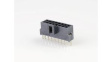 105312-1316 Nano-Fit Vert HDR THT 2.50mm Dual Row 16 Circuits with Solder Clips 0.76um Gold Plating Black Glow-Wire Capable Tray