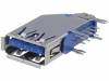 USB-A3-S-RU Гнездо; USB A; THT; боковой; Верс: USB 3.0; позолота