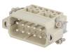 DA-010-M Разъем: HDC; контактная вставка; "папа"; DA; PIN:10; 10+PE; 16А