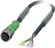 SAC-8P- 5,0-PUR/M12FS Actuator/sensor-cable M12 Разъем разомкнут 5 m