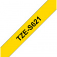 TZE-S621 Этикеточная лента 9 mm черный на желтом