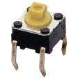 B3F-1050 Микропереключатель; 1; SPST-NO; 0,05A/24ВDC; THT; 0,98Н; 6x6мм