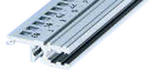 34560-684, Rear long lip rail, Aluminium, Schroff