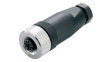 9457250000 M12 Straight Socket Sensor Connector, 5 Poles, A-Coded, Screw