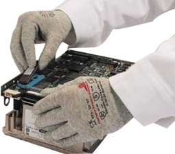 CAMAPUR COMFORT ANTISTATIK 623 brown Size=9/L, Safety gloves ESD Size=9/L light brown Pair, KCL