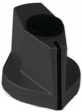 499.603 Aluminium pointer knob with line black matt 19.5 mm