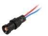 LO-D5-12AC/DC, Индикат.лампа: LED; вогнутый; 12ВDC; 12ВAC; Отв: O11мм; IP40, POLAM-ELTA