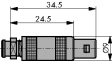 FFA.0S.304.CLACS2Z Соединитель кабеля, серии S 4 штырька Число полюсов=4