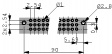 V42254-B2202-C963 Многополюсный разъем, C 64-штыревой DIN 41612