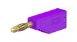 22.2631-26 Laboratory Socket, diam. 4mm, Violet, 10A, 60V, Gold-Plated