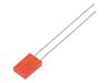HLMP-S201, LED; красный; 3,8-7,5мкд; 110°; Поверхность: плоская, Broadcom (Avago)