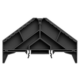 BZT PRV8 SW 35X15, Marker holder Levels = 8, Connections = 16, 73.1 x 10.2 x 120 mm black, Weidmuller