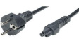 RND 465-00950 Mains Cable Type F (CEE 7/7) - IEC 60320 C5 5m Black