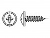 2099993 Винт; 4,8x13; Головка: сферическая; Pozidriv; сталь; цинк; BN: 14072
