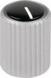 531.4 Aluminium rotary knob aluminium 12 mm