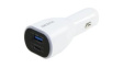 D31932 Charger, Car, 2x USB-A / USB-C, 100W, White