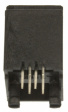 95503-2441 Гнездо; RJ9; PIN:4; Кат:3; позолота; Конфиг.выводов:4p4c; THT