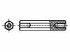 M3X8/BN3320 Дистанцирующая стойка с резьбой; Внутр.резьба: M3; 8мм; латунь