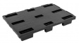 25-100-0061 Pallet, 1200 x 800 x 155 mm, HDPE, black