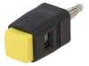 SDK502/SW Зажим лабораторный; желтый; 60ВDC; 16А; Монтаж: винтами; -25?90°C