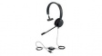 4993-829-209 Headset, Evolve 20, Mono, On-Ear, 7kHz, USB, Black