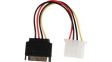CCGP73530VA015 Internal Power Cable SATA 15-Pin Male - Molex Female 150mm Multicolour