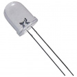 NTE30071 LED; 10мм; белый холодный; 10000?12000мкд; 30°; Шаг: 2,54мм