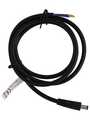 RND 205-01283, DC Connection Cable, 2.5x5.5x9.5mm Plug - Bare Ends, Straight, 2m, Black, RND Connect