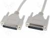 CAB451MO, Кабель; D-Sub 25pin вилка, с обеих сторон; 10м, BQ CABLE (TME brand)