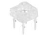 OSRWM4Z2C1D LED Super Flux; 7,62x7,62мм; двухцветный; красный/белый; 120°