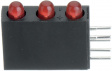 L-934SA/3ID LED; в корпусе; Кол-во диод:3; 3мм; THT; красный; 8-20мкд; 60°