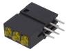 DBM3111, LED; в корпусе; желтый; 1,8мм; Кол-во диод: 3; 38°, SIGNAL-CONSTRUCT