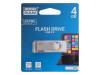 UTS2-0040W0R11 Флешка; USB 2.0; 4ГБ; белый; Считывание:20МБ/с; Запись:5МБ/с