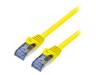 CQ5087S Patch cord; S/FTP; 6a; многопров; Cu; LSZH; желтый; 7,5м; 26AWG