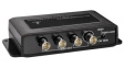 TVAC25240 HD Signal Splitter, 4-Channel, Suitable for CCTV Cameras, Black