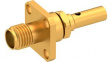 R125272000W SMA Straight Panel Mount RF Connector Socket, Crimp/Solder, 50Ohm