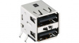 2410 09 USB 2.0 A connector, Socket, angled