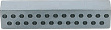 DC-43-25A Ferrite core 25 pin 2.74 mm D-Sub 41 Ohm @ 100 MHz
