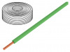 105-4-100 Провод; однопров; Cu; 1x0,20мм2; ПВХ; зеленый; 60В; -10?85°C; 100м