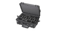RND 600-00304 Watertight Case with Padded Dividers, 33.95l, 555x428x211mm, Polypropylene (PP), Black
