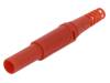 SFK 30 S Ni/OK/RT, Вилка; "банан" 4мм; 32А; 1кВDC; красный; Диам.кабеля макс:2,5мм, Schutzinger