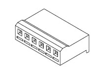 09-50-1021, Crimp housing Female 2, Molex