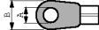 3508A [100 шт] Ring cable lug, blank 4.3 mm 0.5...1 mm2 PU=100 ST